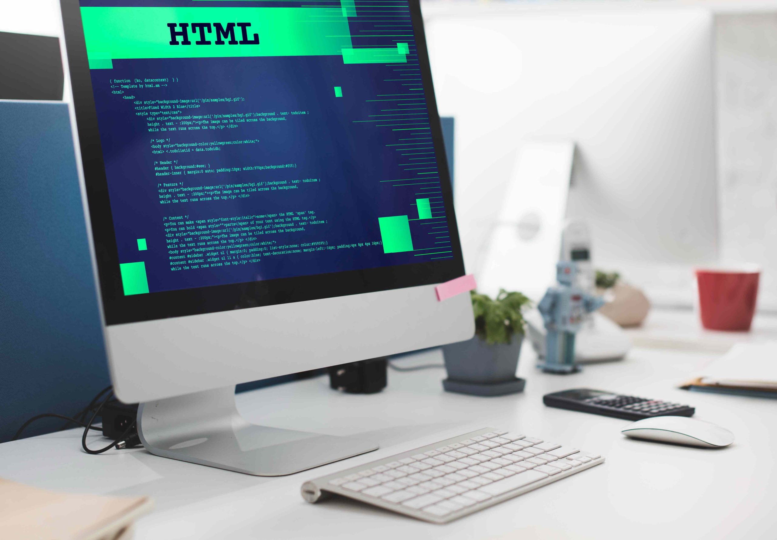 html-programming-advanced-technology-web-concept